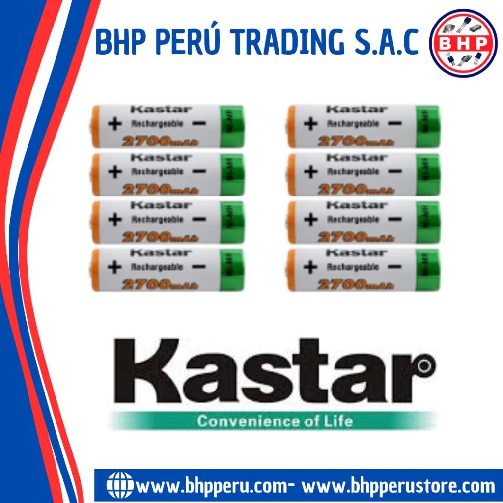 Kastar 1.2V 400mAh 2/3AAA Button Top NiMH Rechargeable Batteries (5-Pack?)
