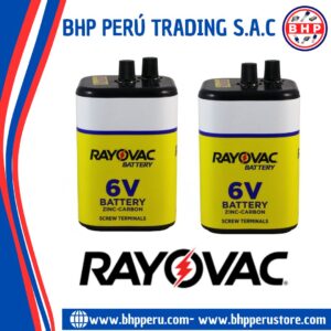 945R4 RAYOVAC BATERÍA DE LINTERNA DE 6 V PARA TRABAJO PESADO, TERMINALES DE TORNILLO – BATERÍAS
