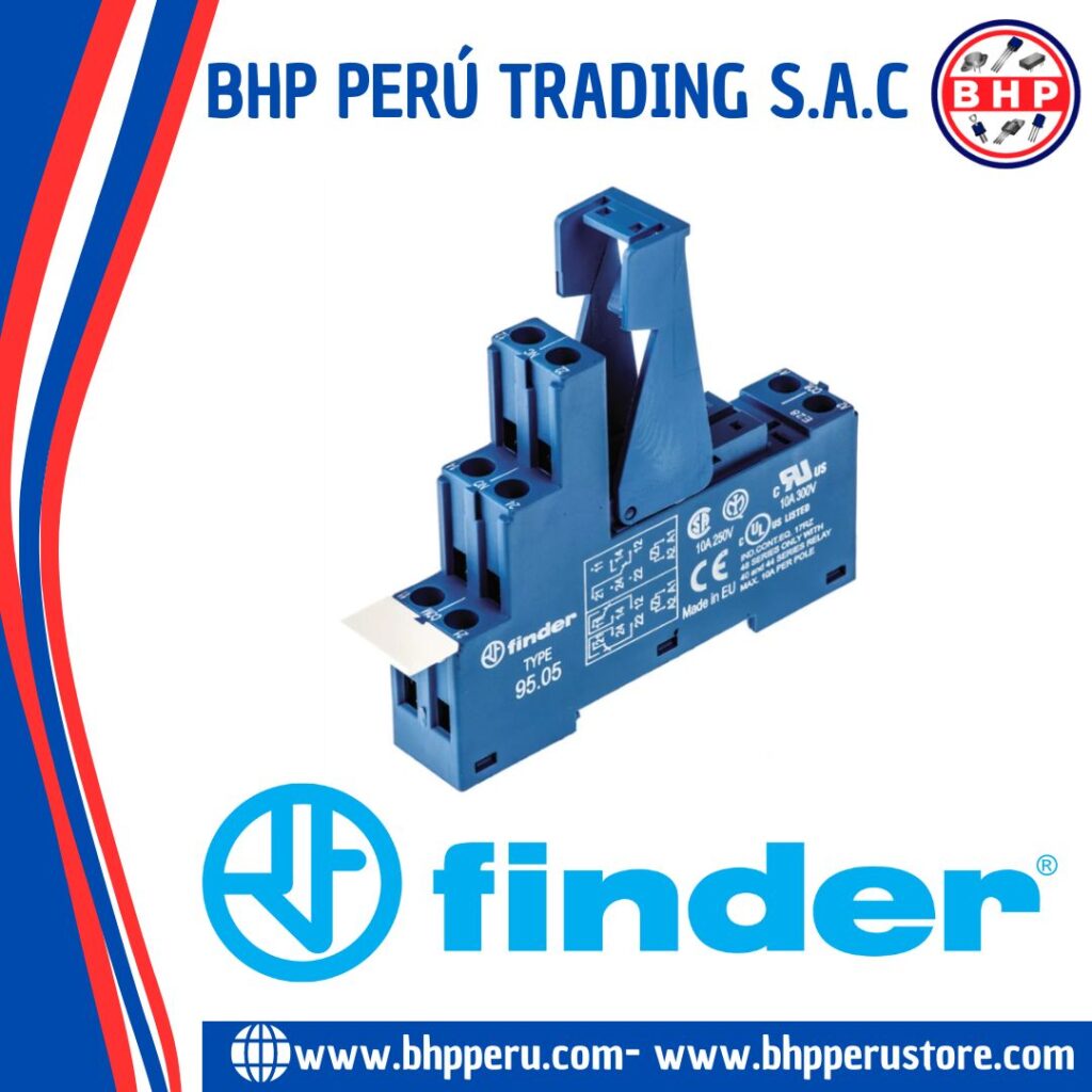 95.05.SPA FINDER BASE PARA RELAY DIN RAIL PANEL SCREW 8 PINES – BHP ...