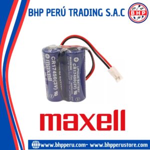 CR17450-2WK27  MAXELL BATERÍA LITHIUM 3V. 2=CR17450 COMBINATION W/CONNECTOR