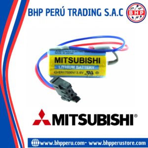 ER17330V MITSUBISHI BATERÍA LITHIUM INDUSTRIAL 3.6V 2000MAH. WITH PLUG – BATERÍAS