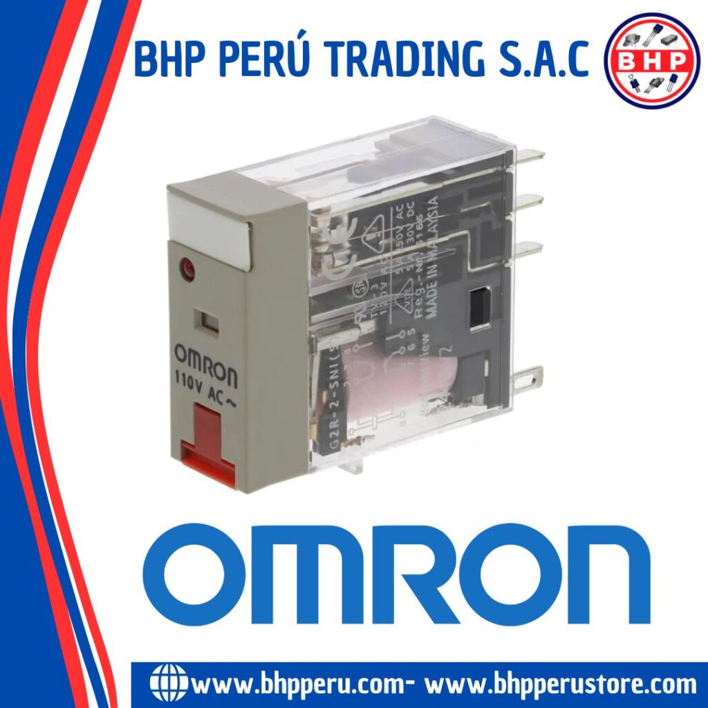 Omron Plug-in Relay, 8-Pin, DPDT, 10a, MECH & LED Indicators With Diode
