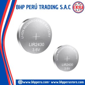 LIR2430 BATERÍA  LITHIUM BUTTON CELL 3.6V 80MAH
