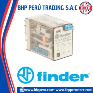 55.32.9.024.0074 FINDER RELAY 2CO-DPDT 24VDC. 10A/250VAC. 8 PINES
