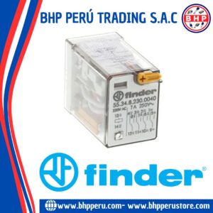 55.34.8.230.0040 FINDER RELAY 4-PDT 230VAC. 7A/250VAC. 14 PINES – RELES