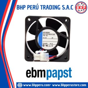 614NGHH EBM-PAPST VENTILADOR AXIAL 60X25MM 24VDC 2 CABLES