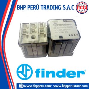 62.33.9.024.0300 FINDER RELAY 3PST-NO COIL: 24VDC 16A/250VAC. 11 PINES – RELES