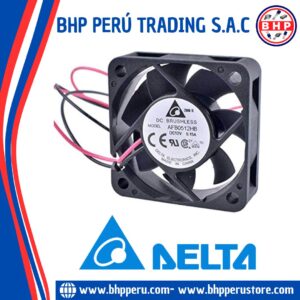 AFB0512HB DELTA ELECTRONICS VENTILADOR AXIAL 12VDC, 0.15A 50X15MM. 2- CABLES