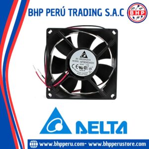 AFB0824SH DELTA ELECTRONICS  VENTILADOR AXIAL 24VDC, 0.33A 80X80X25MM. 2 CABLES