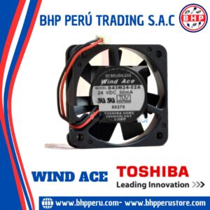 D43MM24-02A WIND ACE / TOSHIBA VENTILADOR AXIAL 24VDC 50MA 40X15MM. 3-CABLES