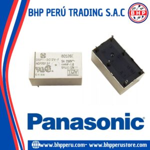 DSP1-DC12V-F PANASONIC RELAY GENERAL PURPOSE DPST 12VDC 5A/250VAC. 6-PINES