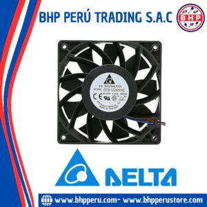 FFB1224SHE DELTA ELECTRONICS VENTILADOR AXIAL 24VDC, 1.20A 120X120X38MM. 2 CABLES