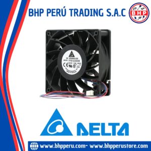 FFB1224SHE-R00 DELTA ELECTRONICS VENTILADOR AXIAL 24VDC, 1.20A 120X120X38MM. 3 CABLES