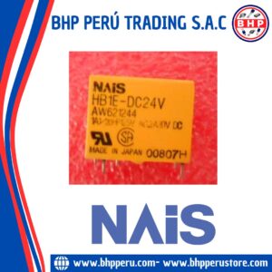 HB1E-DC24V NAIS RELAY SIGNAL 24VDC, 1.6KOHM, 2ADC/1AAC, SPDT. 5-PINES