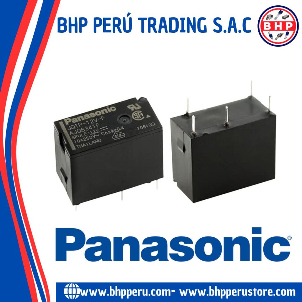 Rel&egrave; JQ1P-B-12V - SPDT 12VDC Foro Passante (Equivalente AJQ6341)