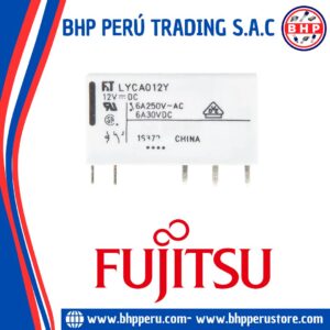 LYCA012Y FUJITSU RELAY POWER POLE TYPE SLIM 12VDC. 6A/250VAC 5-PINES