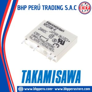 NY24W-K TAKAMISAWA RELAY  PCB MOUNT 24VDC, 5A - 250V. 4 PINES
