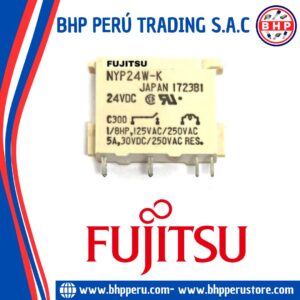 NYP-24W-K FUJITSU RELAY  24VDC, 5A - 250V. 4 PINES