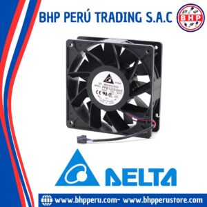 PFB1224UHE-8F53 DELTA ELECTRONICS VENTILADOR AXIAL 24VDC, 2.40A. 120X38MM. 48W. 3-CABLES