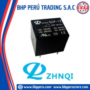 Q3F-1Z-12VDC ZHNQI RELAY GENERAL PURPOSE 12VDC, 10A/250VAC. 5-PINES