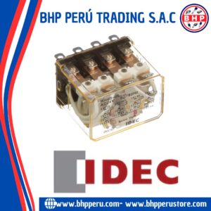 RH4B-UL-AC24V IDEC RELAY PLUG-IN 4-PDT 24VAC. 10A/250VAC CON INDICADOR LED