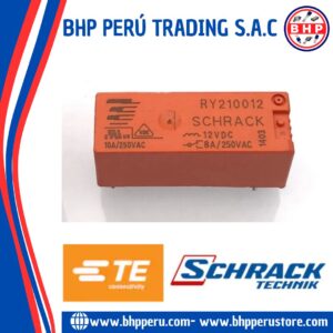 RY210012 TE / SCHRACK RELAY GENERAL SPDT 12VDC. 8A/250VAC. 5 PINES