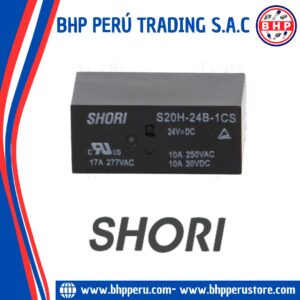 S20H-24B-1CS SHORI ELECTRIC RELAY ELECTROMAGNÉTICO  SPDT 24VDC. 12A/250VAC. 5-PINES