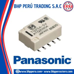 TQ2SA-5V  PANASONIC  TELECOM DPDT 2 FORM C, 5VDC. 2A/125VAC/220VDC. 10-PINES