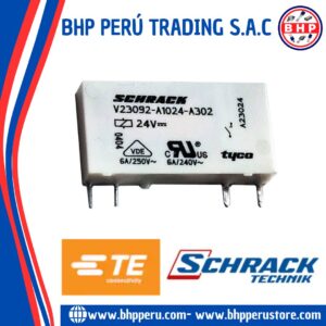 V23092-A1024-A302 TE CONNECTIVITY / SCHRACK  GENERAL SPST 24VDC, 6A/250VAC. 4-PINES