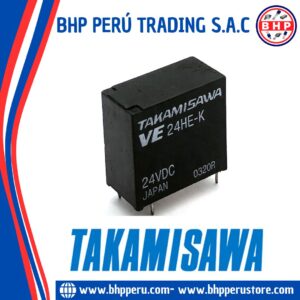 VE-24HE-K TAKAMISAWA RELAY  GENERAL PORPUSE INDUSTRIAL 5A-24VDC, 4 PINES