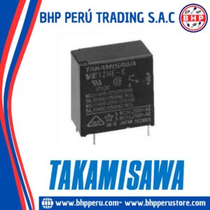VE12HE-K TAKAMISAWA RELAY POWER MEDIUM LOAD CONTROL SPDT 12VDC. 5A 5-PINES