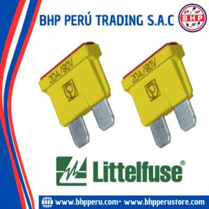 166.7000.5202 LITTELFUSE FUSIBLE  AUTOMOTIVE 20A 80VDC BLADE 19MM.