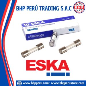 530.227  ESKA GERMANY FUSIBLE VIDRIO MEDIO TIEMPO M10A / 500V. 5X30MM