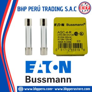 AGC-4-R EATON / BUSSMANN FUSIBLE VIDRIO  4A 250V AGC  1/4" X 1-1/4"