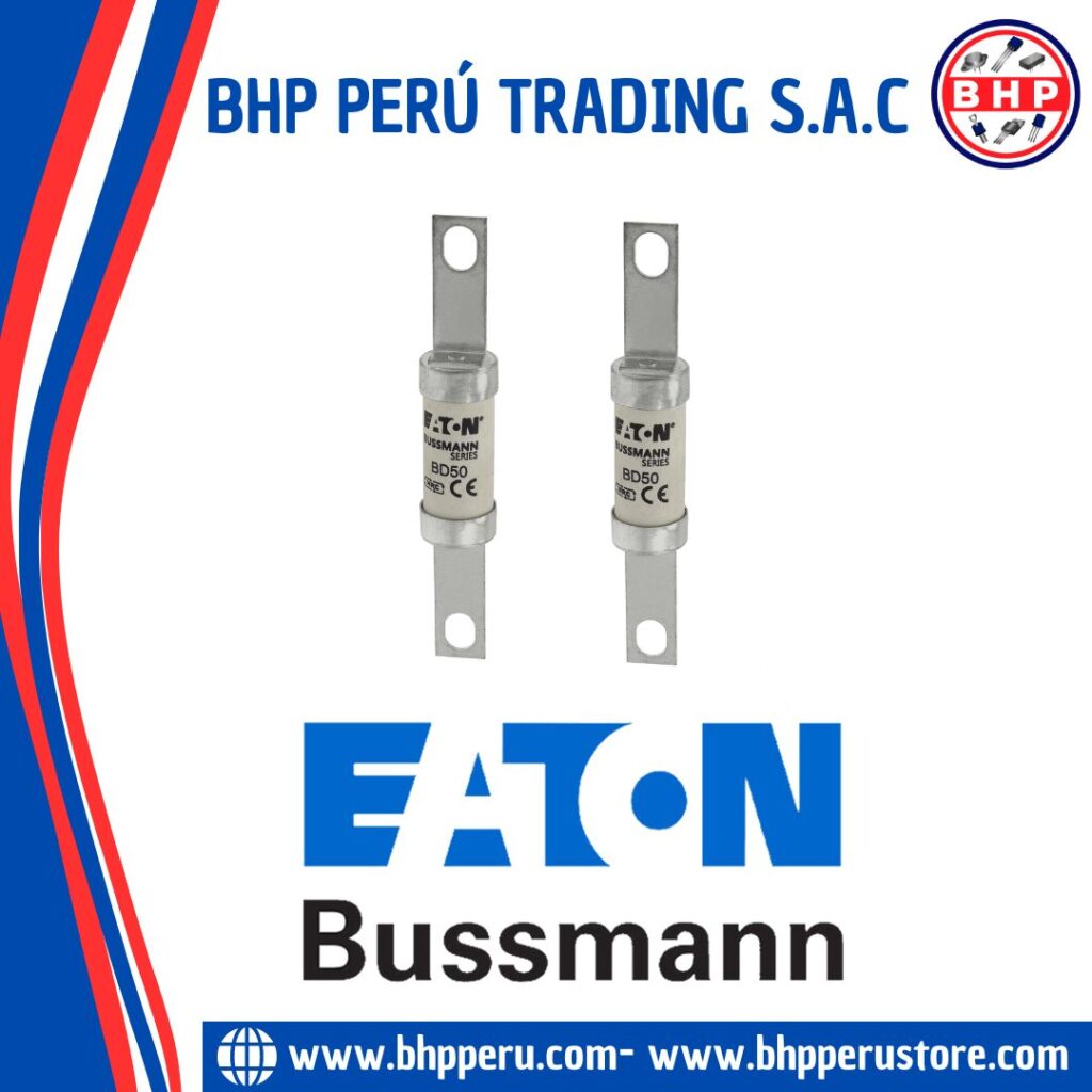 BD50 EATON / BUSSMANN FUSIBLE CERÁMICO RETARDADO 50A / 500VAC. BS88-1 ...