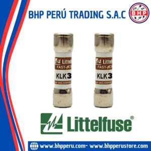 KLK-3 LITTELFUSE FUSIBLE CERÁMICO RÁPIDO  3A - 600VAC, 10X38MM