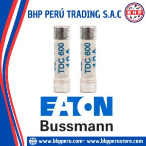TDC600-10A EATON / BUSSMANN FUSIBLE CERÁMICO RÁPIDO  BS1362 10A/600V. 6.3X25.4MM