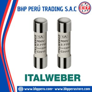 1421001 ITALWEBER FUSIBLE CERAMICO INDUSTRIAL (GG) 1A - 500V. 10X38MM