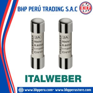 1421002 ITALWEBER FUSIBLE CERÁMICO INDUSTRIAL (GG) 2A - 500V. 10X38MM