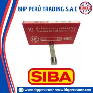 189020-0,63 SIBA FUSIBLE CERÁMICO RÁPIDO 630MA - 500V. 6.3X32MM