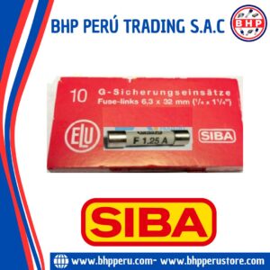 189020-1.25A  SIBA FUSIBLE CERÁMICO RÁPIDO 1.25A - 500V. 6.3X32MM