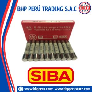 189020-10A SIBA FUSIBLE CERÁMICO RÁPIDO 10A - 500V. 6.3X32MM