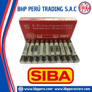 189020-12.5A SIBA FUSIBLE CERÁMICO RÁPIDO  12.5A - 500V. 6.3X32MM