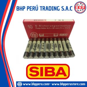 189020-16 SIBA FUSIBLE CERÁMICO RÁPIDO 16A - 500V. 6.3X32MM