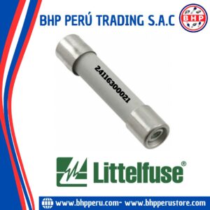 24116300021 LITTELFUSE FUSIBLE CERÁMICO MEDIO 6.3A - 250V. DE 5X25MM