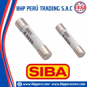 7001005.1 SIBA FUSIBLE CERÁMICO MEDIO 1A - 250V. DE 5X25MM