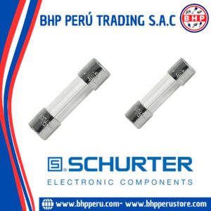 7010.344 SCHURTER FUSIBLE VIDRIO RÁPIDO  2A - 125V. 5X20MM