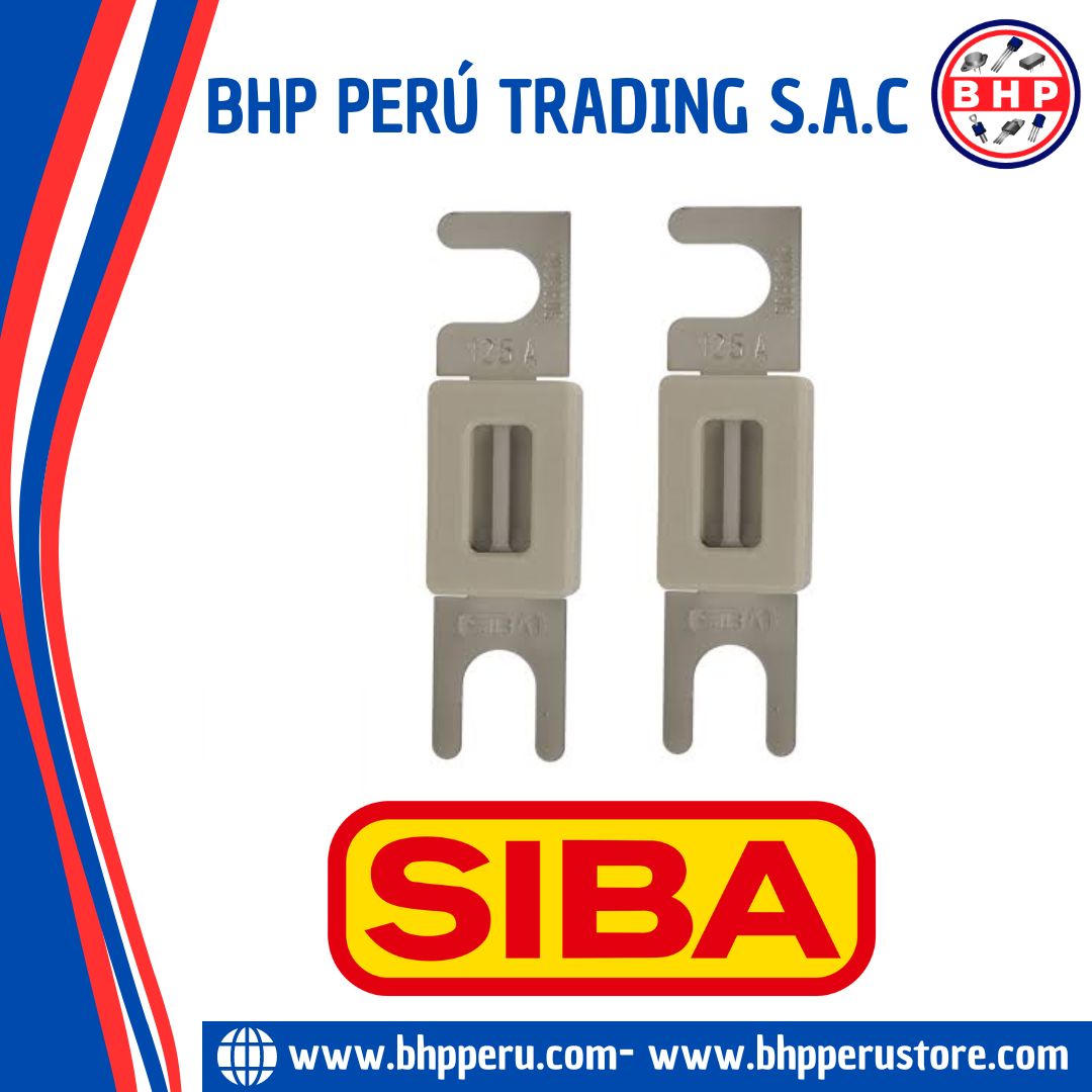 Fusible Cylindrique SIBA 200A 80VDC - Réf. 9005805.200 - Pour Chariots élévateurs électriques
