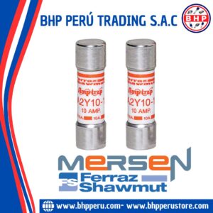 A2Y10-1 MERSEN / FERRAZ SHAWMUT FUSIBLE CERÁMICO FORM 600 CURRENT LIMITING 10A / 500V. TYPE 1