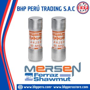A4J50 MERSEN / FERRAZ SHAWMUT FUSIBLE CLASS «J»  50A / 600VAC IR:200KA 27X60MM